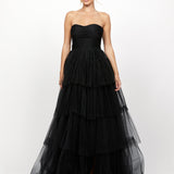 AMAYA SWEETHEART TIERED BALL GOWN B73D10LNG