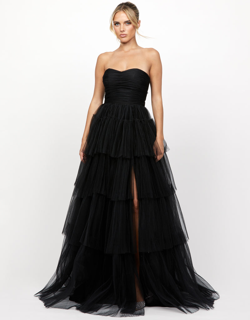 AMAYA SWEETHEART TIERED BALL GOWN B73D10LNG