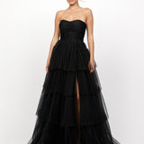 AMAYA SWEETHEART TIERED BALL GOWN B73D10LNG