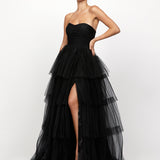 AMAYA SWEETHEART TIERED BALL GOWN B73D10LNG