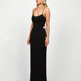 DERRY SCOOPED BOW GOWN B73D15L