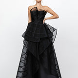 ARABELLA STRIPED BALL GOWN B73D25L