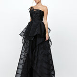 ARABELLA STRIPED BALL GOWN B73D25L