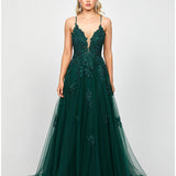 ALIE PLUNGING BALL GOWN B73D84L