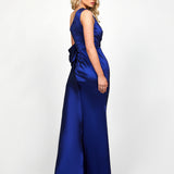 CHLO ASYMMETRIC GOWN WITH TRAIN B73D35L