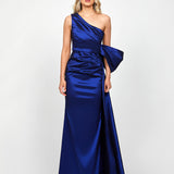 CHLO ASYMMETRIC GOWN WITH TRAIN B73D35L