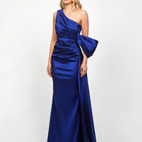 CHLO ASYMMETRIC GOWN WITH TRAIN B73D35L