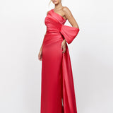 CHLO ASYMMETRIC GOWN WITH TRAIN B73D35L