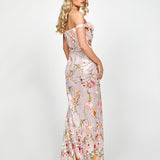 LORIE SCOOPED OFF SHOULDER GOWN B73D38L