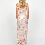 LORIE SCOOPED OFF SHOULDER GOWN B73D38L