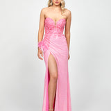 KNOWLES APPLIQUED GOWN B73D76L