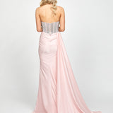 LOTTIE STRAPLESS SASH GOWN B73D78L