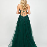 ALIE PLUNGING BALL GOWN B73D84L