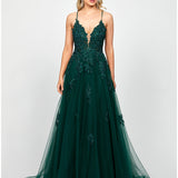 ALIE PLUNGING BALL GOWN B73D84L