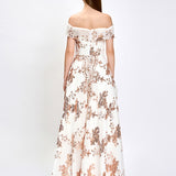 JESSIE OFF SHOULDER MESH BALL GOWN B33D41HL - Rose Gold/White/White