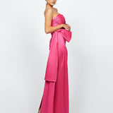 GABRIELLE STRAPLESS COLUMN GOWN B74D39L