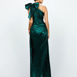 MONICA ONE SHOULDER BOW GOWN B74D44L