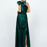 MONICA ONE SHOULDER BOW GOWN B74D44L