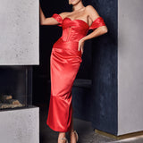 ELYSE OFF SHOULDER MIDAXI B74D50L