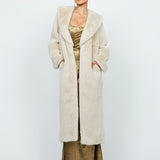 MALEAH FAUX FUR COAT B74L62