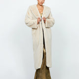 MALEAH FAUX FUR COAT B74L62