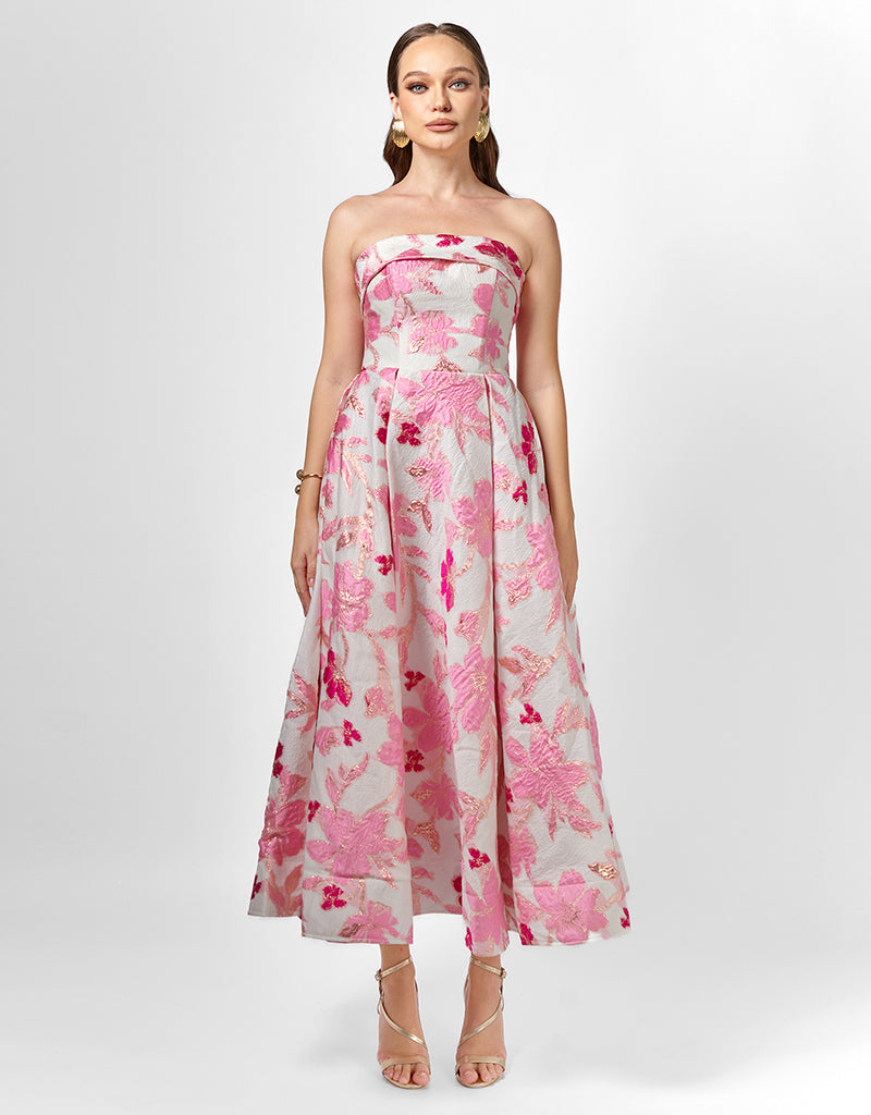 ALANNA JACQUARD A LINE MIDI B75D04S