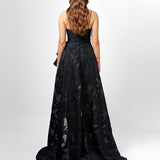 DANI CASCADING RUFFLE GOWN SAMPLE B75D05HL