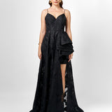 DANI CASCADING RUFFLE GOWN SAMPLE B75D05HL