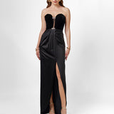 ELIA STRAPLESS EMBELLISHED MIDAXI SAMPLE B75D08L