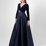 BELLE LONG SLEEVE BALL GOWN SAMPLE B75D09L