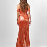 BRIDIE CORSET DRAPE GOWN SAMPLE B75D21L