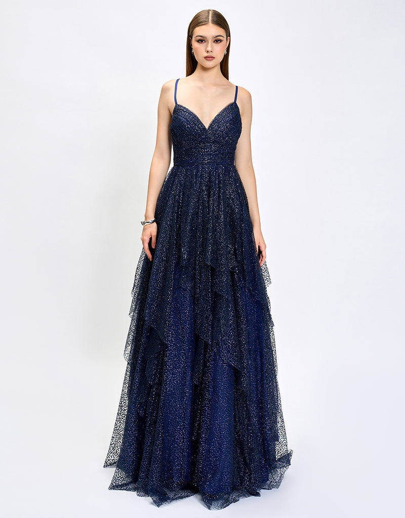 Oprah Cape Gown by Bariano - Wine main image 0