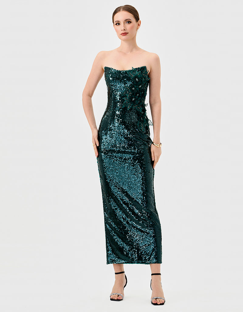 EDITH SCOOP STRAPLESS MIDAXI B76D14L