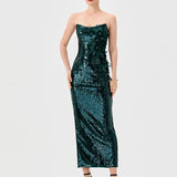 EDITH SCOOP STRAPLESS MIDAXI B76D14L