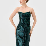 EDITH SCOOP STRAPLESS MIDAXI B76D14L