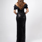 JAYLAN OFF SHOULDER GOWN B76D36L
