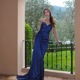 BONNI STRAPLESS SASH GOWN B77D52L - Navy