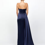 BONNI STRAPLESS SASH GOWN B77D52L - Navy