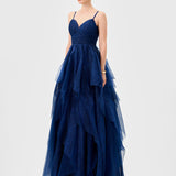 SOLENNE TIERED BALL GOWN B77D71L