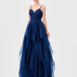 SOLENNE TIERED BALL GOWN B77D71L