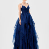 SOLENNE TIERED BALL GOWN B77D71L