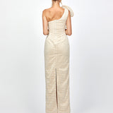 DALYLAH ONE SHOULDER STATEMENT MIDAXI B80D16L