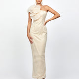 DALYLAH ONE SHOULDER STATEMENT MIDAXI B80D16L