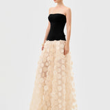 AVENNA STRAPLESS PETAL GOWN B81D44L