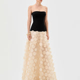 AVENNA STRAPLESS PETAL GOWN B81D44L