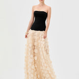 AVENNA STRAPLESS PETAL GOWN B81D44L