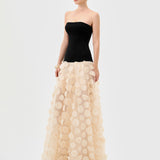 AVENNA STRAPLESS PETAL GOWN B81D44L