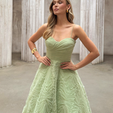 ISADORA TULLE BALL GOWN B82D64L - Pistachio Green