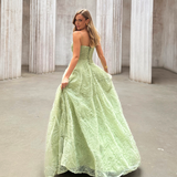 ISADORA TULLE BALL GOWN B82D64L - Pistachio Green