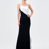 ROELLA ASYMMETRIC SASH GOWN B83D02100